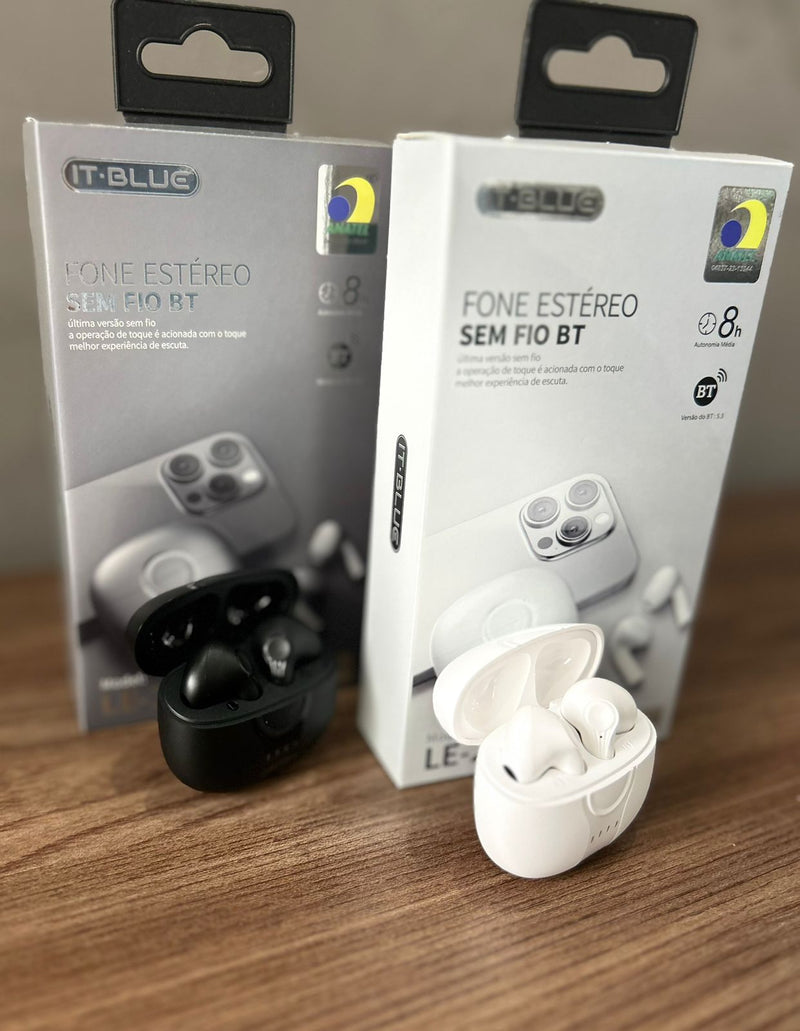 Fone estéreo sem fio BT IT-Blue