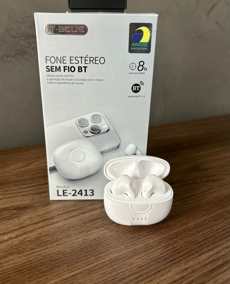 Fone estéreo sem fio BT IT-Blue