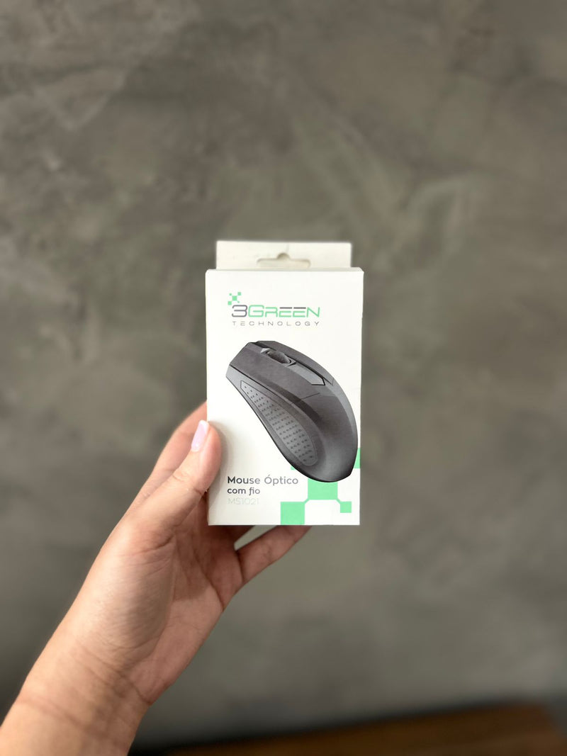 Mouse Óptico com Fio 3Green