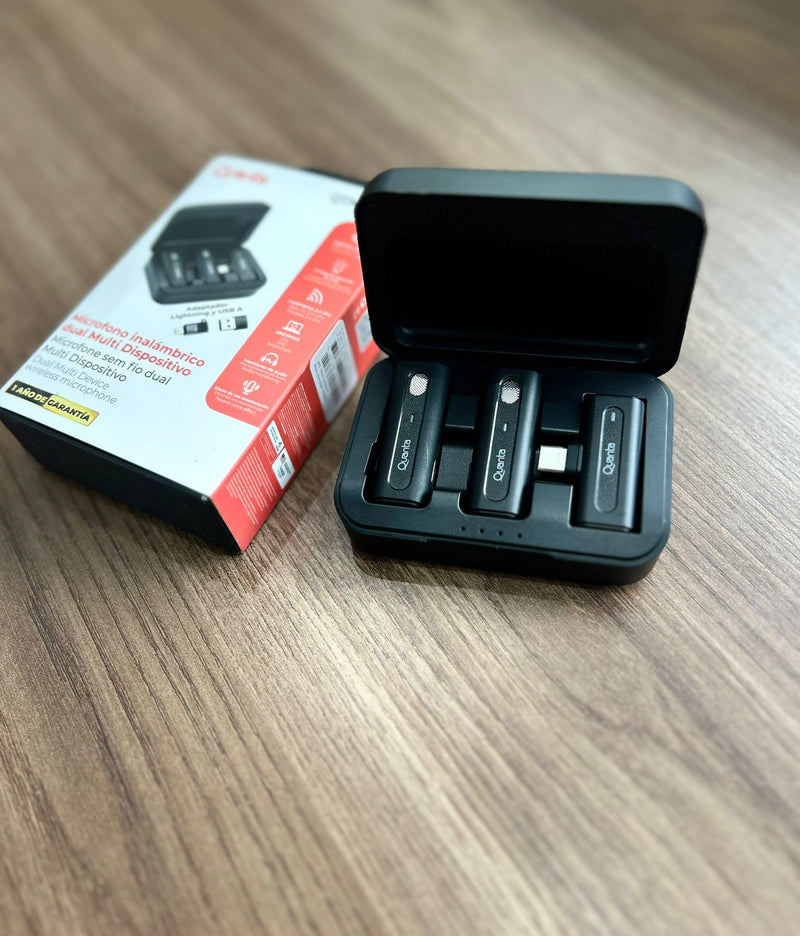 Microfone de lapela Quanta QTMDM20