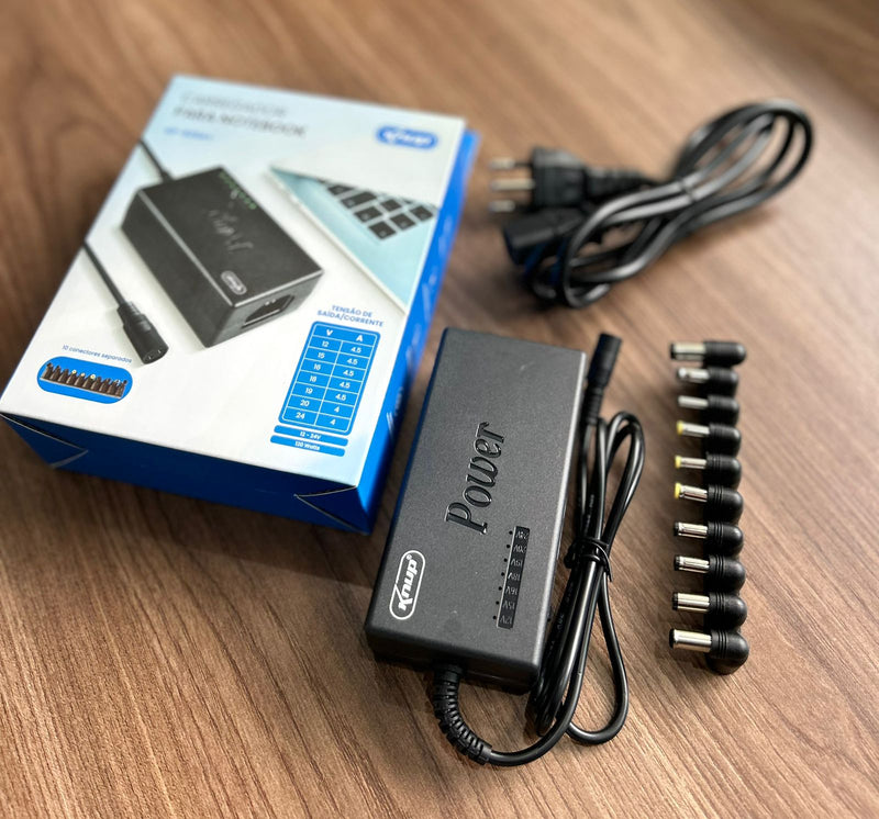 Carregador Universal de Notebook Knup KP-525A+